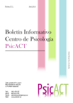 Boletín Informativo Centro de Psicología PsicACT