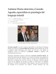 Entrevista a Gerardo Aguado por Autismo Diario