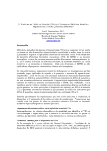 El Trastorno por Déficit de Atención (TDA)
