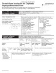 Formulario de Inscripción del Empleado/ Employee Enrollment Form