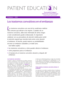 Patient Education Pamphlet, SP129, Los trastornos