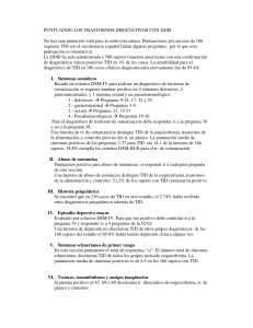 PUNTUANDO LOS TRASTORNOS DISOCIATIVOS CON DDIS No