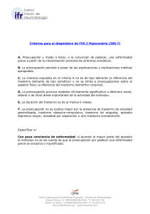 Criterios para el diagnóstico de F45.2 Hipocondría (300.7) A