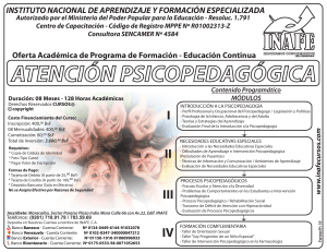 atencion psicopedagogica
