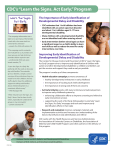 CDC`s “Learn the Signs. Act Early.” Program
