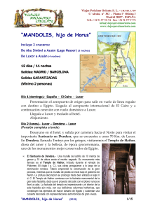MANDOLIS, hijo de Horus - Viajes Próximo Oriente