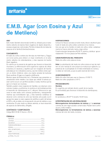 EMB Agar (con Eosina y Azul de Metileno)