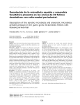Descripción de la microbiota aerobia y anaerobia facultativa