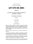 LEY 675 DE 2001 - ULAI | Unión Latinoamericana de