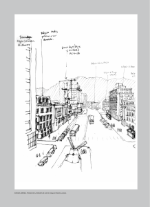 34AVENIDA JIMÉNEZ, fINAlEs DE lA DÉcADA DE los 50. Dibujo de