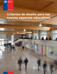 Criterios de diseño para los nuevos espacios educativos