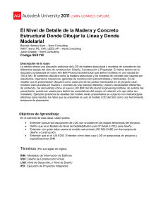 El Nivel de Detalle de la Madera y Concreto Estructural