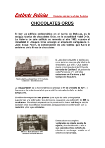 chocolates orús - Asociación Cultural Paso a Nivel
