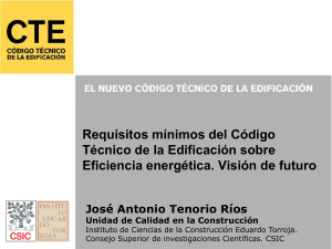 Requisitos mínimos del Código Técnico de la Edificación sobre
