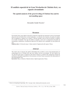 El análisis espacial de la Gran Nivelación de Chichén Itzá y su