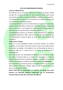 RUTA DEL MODERNISMO EN BERGA