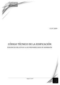 Código Técnico de la Edificación Exigencias relativas a