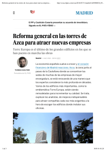 Reforma general en las torres de Azca para atraer nuevas