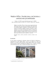 Madero Office: Fundaciones con barretas y