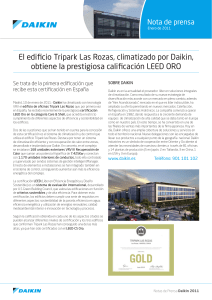 El edificio Tripark Las Rozas, climatizado por Daikin, obtiene la