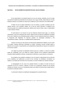 SECCION J. NOTAS NORMATIVO-DESCRIPTIVAS DEL USO DE