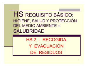 HS REQUISITO BÁSICO: SALUBRIDAD