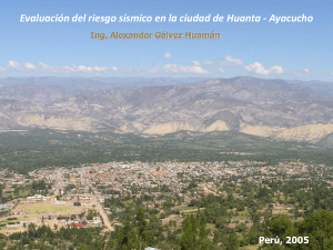 Riesgo sísmico en la ciudad de Huanta, Ayacucho