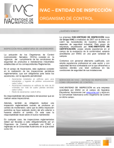 ivac &ndash; entidad de inspecci&oacute;n