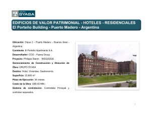 EDIFICIOS DE VALOR PATRIMONIAL - HOTELES