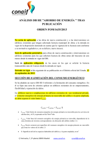 ANÁLISIS DB HE ”AHORRO DE ENERGÍA ” TRAS PUBLICACIÓN