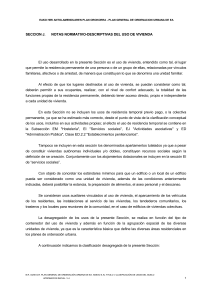 SECCION J. NOTAS NORMATIVO-DESCRIPTIVAS DEL USO DE