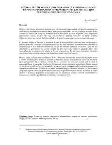 control de vibraciones y recuperaci&oacute;n de edificios mediante