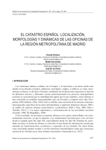 el catastro español: localización, morfologías y dinámicas de las