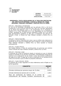 El importe de la tasa regulado en esta ordenanza ser&aacute; el fijado en la