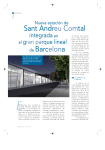 Nueva estación de Sant Andreu Comtal