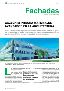 Gazechim inteGra materiales avanzados en la arquitectura