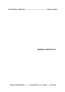 memoria constructiva