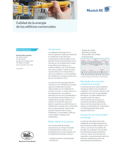 Calidad de la energía de los edificios comerciales