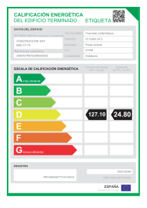 Etiqueta de Calificacion - Estudio de Arquitectura Urbarq