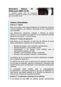 Normativa B&aacute;sica de la Edificaci&oacute;n NBE CA-88