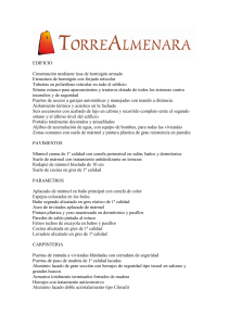 MEMORIA DE CALIDADES