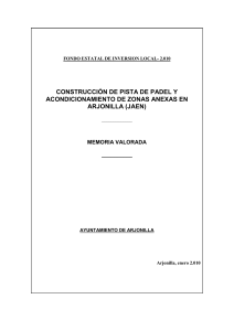 CONSTRUCCIÓN DE PISTA DE PADEL Y ACONDICIONAMIENTO