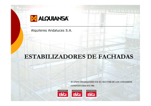 estabilizadores de fachada - Alquiler de andamios Sevilla