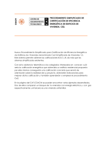 procedimiento simplificado de certificaci&oacute;n de eficiencia