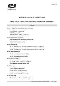 obra nº e-280/1: “trabajos de mantenimiento de obras civiles en