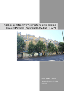 Análisis constructivo y estructural de la colonia Pico del Pañuelo