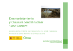 Desmantelamiento y Clausura central nuclear `José Cabrera`