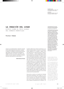 La cREacIóN DEL LUGaR - Cuadernos de Proyectos Arquitectónicos