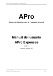 Manual del usuario APro Expensas