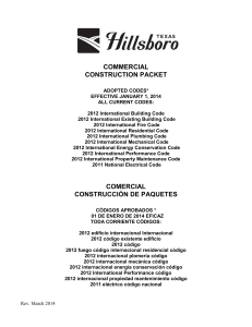 commercial construction packet